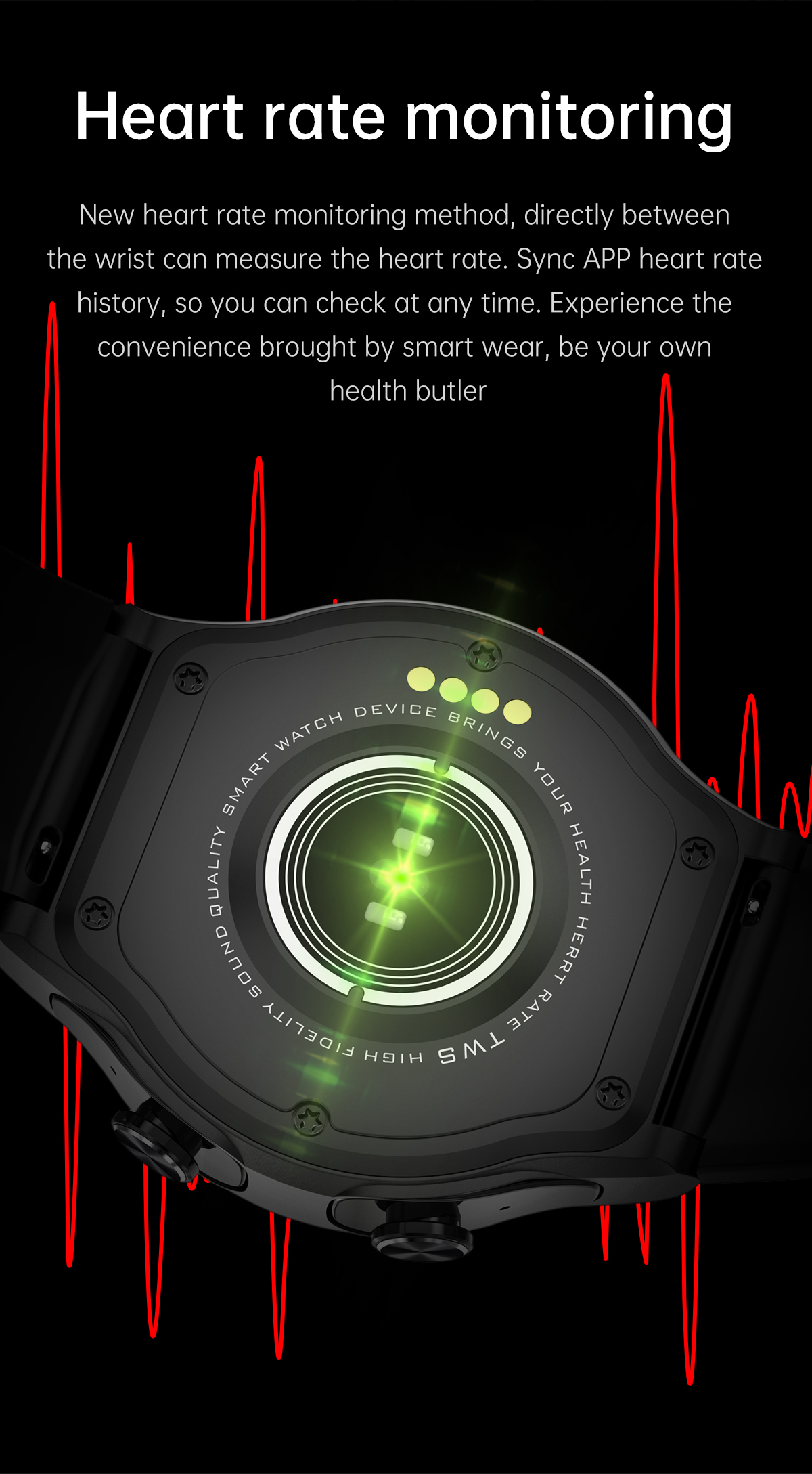 Умные часы 2 в 1 с многофункциональными наушниками Bluetooth