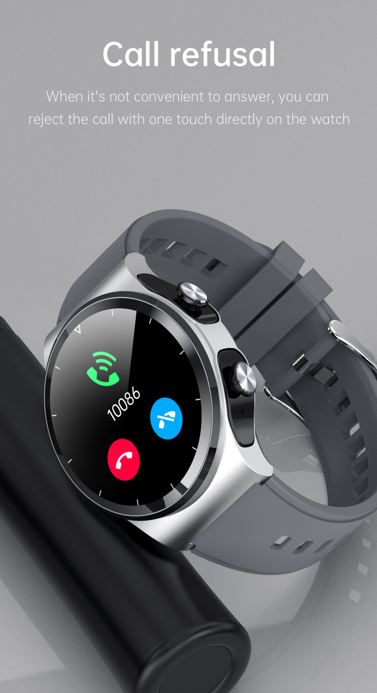 2 in 1 Smart Watch with Bluetooth Earphones Multifunction