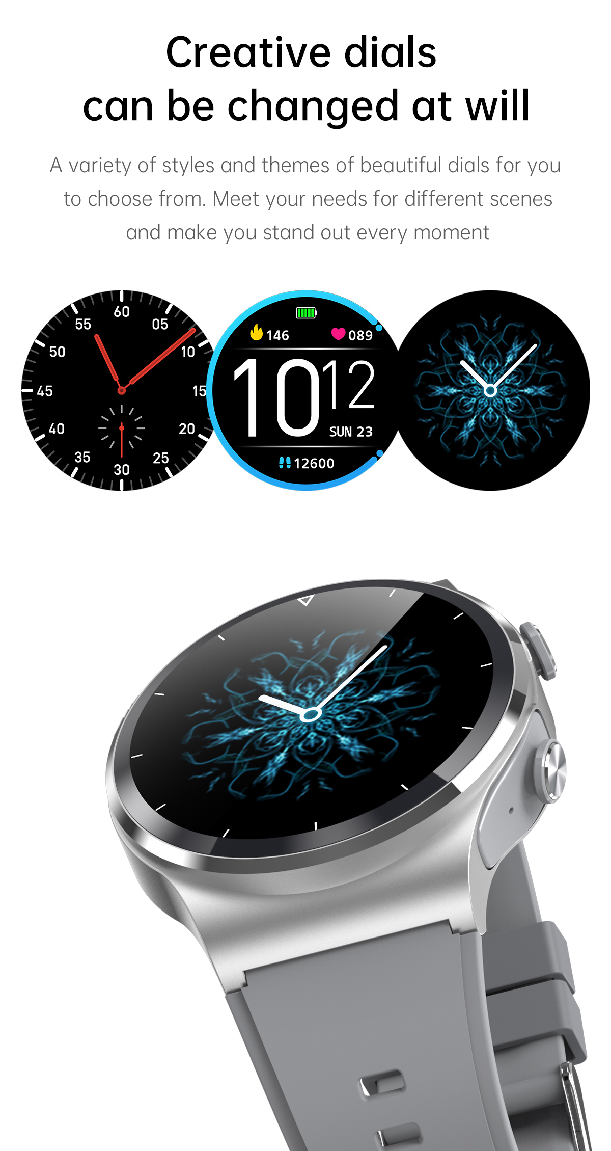 Smart Watch 2 in 1 con auricolari Bluetooth multifunzione